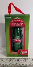 Set Of 2 CLAUSSEN Pickle Tin Ornaments by Frankford W/Candy, Christmas  Pair 🥒 picture