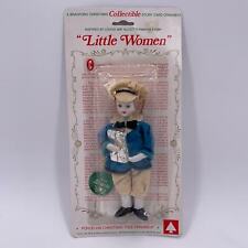 Little Women Laurie Collectible Christmas Doll Ornament Bradford 1982 Vintage picture