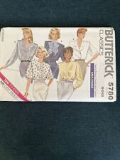 Butterick 5780 NEW Loose Tucked Shoulder Blouse EASY Size 8-12 picture