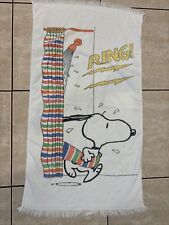 Vintage Snoopy Towel RARE “Ring” Copyright 1958  24”x42” picture