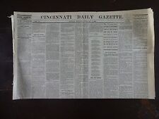 HISTORIC February 13, 1865 Cincinnati Daily Gazette Civil War Newspaper picture