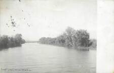 IL, Chillicothe, Illinois, RPPC, East River, Shoreline Trees, 1908 PM picture