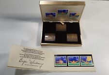 1976 Canada Post Montreal Olympics Bronze Bar w/ Matching Serial & 2x Stamp Sets picture