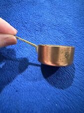 Vintage Copper/Brass Mini Sauté Pot Sauce Pan Measuring 2oz picture