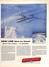 1957 Western Electric Dew Line Radar Station Artic Radome VTG Print Ad A11 picture