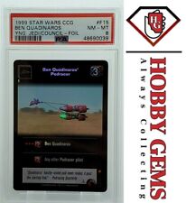 BEN QUADINAROS' PODRACER PSA 8 1999 Decipher Star Wars CCG TCG Foil #F15 picture