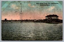 Belle Harbor Yacht Club Rockaway Beach L. I. New York — Antique Postcard c. 1914 picture