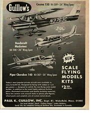 1970 GUILLOW'S Model Airplane Kit Cessna Beechcraft Piper Wakefield MA Print Ad picture