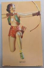 Vintage Mutoscope Card SURE-SHOT Pinup Glamour Girl picture