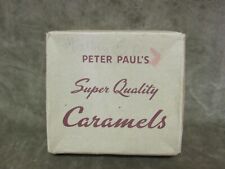 HTF Vintage 1950's Peter Paul's Caramels Candy Box Cardboard with Minor Wear picture