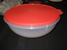 TUPPERWARE 26cup FIX N MIX BOWL SHEER/RED LG TAB  SEAL MIP   picture