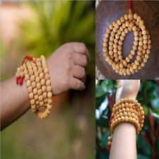 10mm Beautiful brown round Rudraksha bodhi Mala Yoga Bracelet Minimalist Beaded picture
