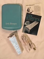 Lady Remington Electric Shaver Model MS-120 Light Blue Box Vintage Used USA picture
