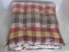 Rare Longaberger Set of 2 Fabric CHAIR PADS / CUSHIONS ~ Multicolored ~ NIP NWT picture
