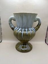 Vintage Antique Double Handled Ceramic Pottery Water Pitcher 1940's picture
