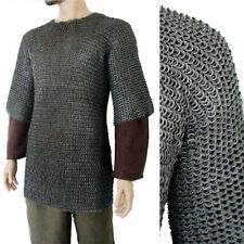 Chain Mail Flat Riveted with Flat Washer Shirt Chain Mail Haubergeon armor picture