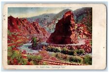 1909 Lover's Leap Switzerland Trail Railroad Train Manitou CO Embossed Postcard picture