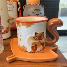 2024 Hot Starbucks Deep Autumn Cubic Oak Squirrel Ceramic Mug Cute Coffee Mugs picture