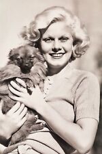 Jean Harlow with her Pomeranian Oscar - 4 x 6 Photo Print picture