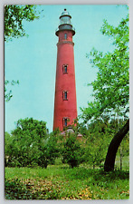 Postcard FL Daytona Beach Lighthouse At Inlet Harbor A36 picture