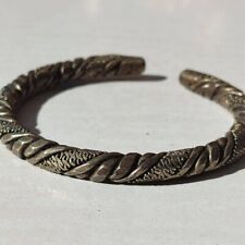 ANCIENT VIKING TWISTED DRAGON SILVER BRACELET RARE COLLECTIBLE JEWELRY picture
