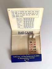 VTG Feature Matches Match Book Bar Game Hurley's Saloon Rockefeller NYC  picture