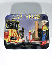 Vintage Golden Nugget Ceramic Plaque / 3 D Ashtray ,  Las Vegas Casino Center picture