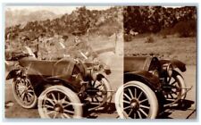 c1910's Cole Car Automobile Double Exposure View RPPC Photo Unposted Postcard picture