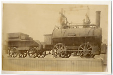 England, Newcastle, Billy Vintage Puffing Engine Albumen Print, Puffing Billy picture