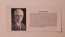 F.E. Weymouth Chief Engineer of Metropolitan Water District 1932 Los Angeles Pan picture