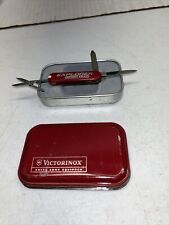 Victorinox Compact Swiss Army Knife Explorer Sport Trac  Red In Original Metal picture