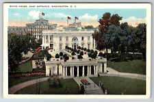 c1930s White House East Entrance Washington DC Vintage Postcard picture