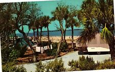 Vintage Postcard- Campers area, Fort DeSoto Park, FL picture