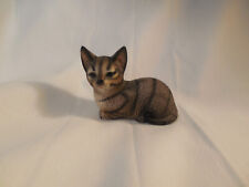 Vintage Harvey Knox kingdom grey tabby cat procelain figure 2
