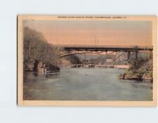 Postcard Bridge Over Magog River, Sherbrooke, Canada picture