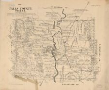 1879 Map| Map of Falls County, Texas| Cadastral Falls County|Falls County Tex|La picture