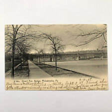 Postcard Pennsylvania Philadelphia PA Girard Avenue Bridge 1907 Posted Undivided picture