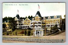 The Weirs NH-New Hampshire, New Hotel Weirs, Advertising, Vintage Postcard picture