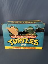Vintage 1990 New Full Box TEENAGE MUTANT NINJA TURTLES Trading Cards NOS Topps picture