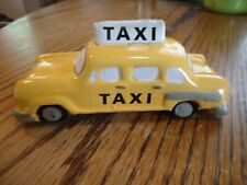 Ceramic Taxi Cab Figurine Made in Philappines 4 1/4