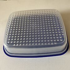 Vintage Tupperware Large Season Serve Marinade Container Blue #1294 & #1295 picture