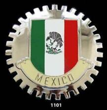 MEXICAN FLAG AUTOMOBILE GRILLE BADGE - MEXICO EMBLEM picture