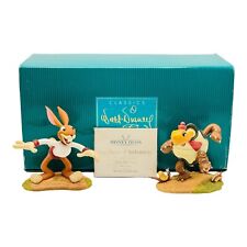 WDCC Disney Tortoise & Hare Figurine Bunny Rabbit & Turtle IN BOX With COA picture