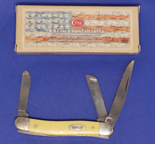 New Case XX USA Carbon Steel Yellow Medium Stockman 3318CS Pocket Knife picture
