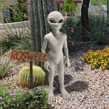 UFO Extra Terrestrial Roswell Alien Other Worldly Statue Little Gray Sculpture picture