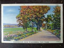 Greetings from Wallkill, NY, Autumn Drive - Linen, 1944, Rough Edges picture