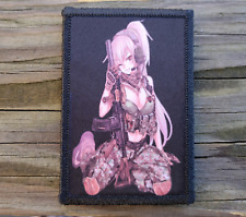 Anime Girl Soldier Morale Patch Hook and Loop Army Sexy Custom Tactical 2A Gear picture
