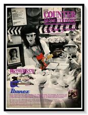 Ibanez Guitars Blues Saraceno Print Ad Vintage 1989 Magazine Advertisement picture