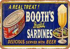 Metal Sign - Booth's Sardines -- Vintage Look picture