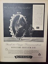 Omega Watch Olympics Print Advertising 1947 Du Swiss Luxury Precision German picture